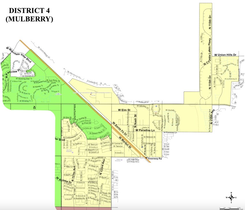 Map of Surprise City Council District 4.
