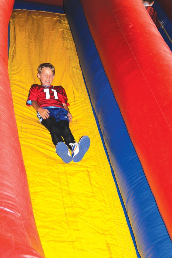 The Spooky Blast was packed with inflatable slides, obstacle courses and more.