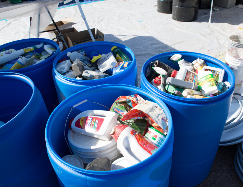 The household hazardous waste collection is for items that typically cannot be deposited into the regular trash.