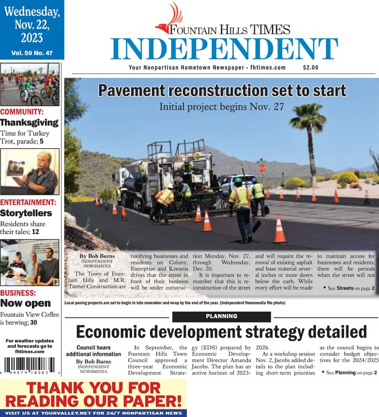 Fountain Hills Times Independent Wednesday November 22 2023