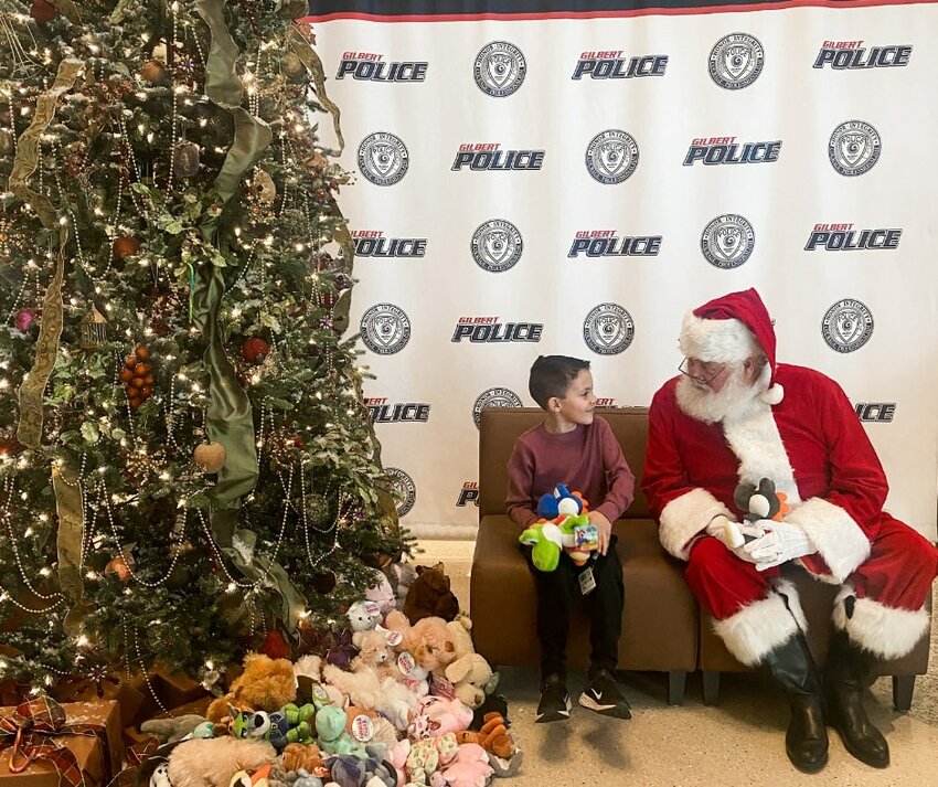 Gilbert's Blue Line of Love drive also includes a Photos with Santa event Dec. 12.