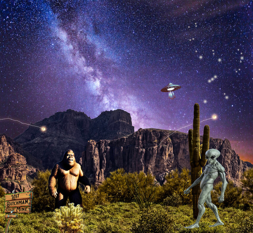Learn about the mysteries of UFOs, UAPs, Bigfoot, Star People and other unexplained phenomena with a team of paranormal researchers, investigators and enthusiasts Feb. 19-25 at Superstition Mountain &amp; Lost Dutchman Museum, 4087 E. Apache Trail (State Route 88).