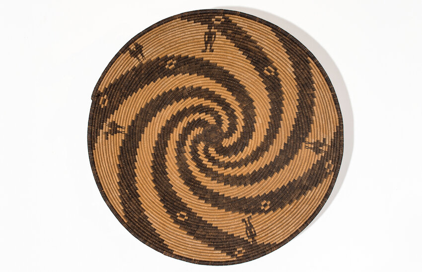 A Yavapai basket from the early 1900s, is pictured. The basket is a gift from the Basha Family Collection of American Indian Art.