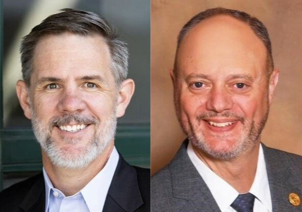 Mathew Neal, left, and Nate Carman are the finalists for the Higley Unified School District's superintendent position.