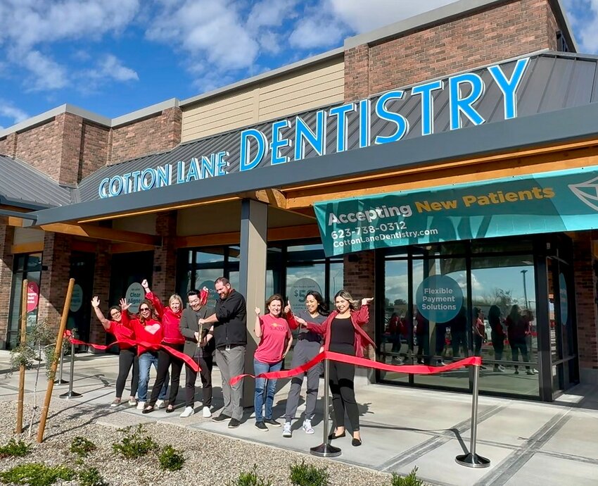 Cotton Lane Dentistry held its official ribbon cutting ceremony Feb. 2 as it opened its doors at 17200 W. Peoria Ave., Suite 116.
