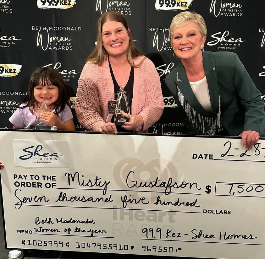 As the Woman of the Year, Misty Gustafson received $7,500 from Shea Homes.&nbsp;&nbsp;