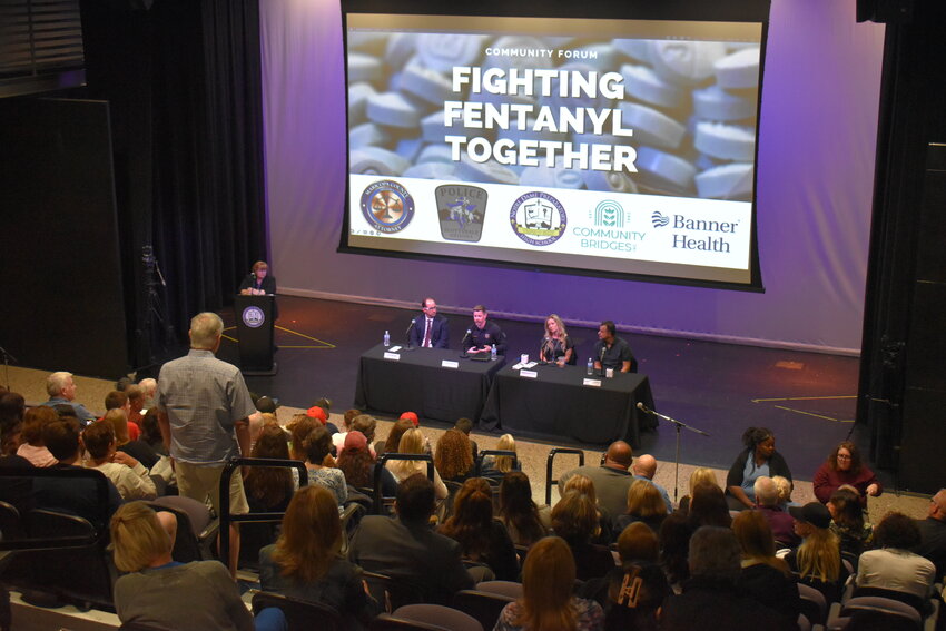 The Maricopa County Attorney&rsquo;s Office held a fentanyl forum and answered community questions at Notre Dame Preparatory on Monday, March 4. (Independent Newsmedia/George Zeliff)