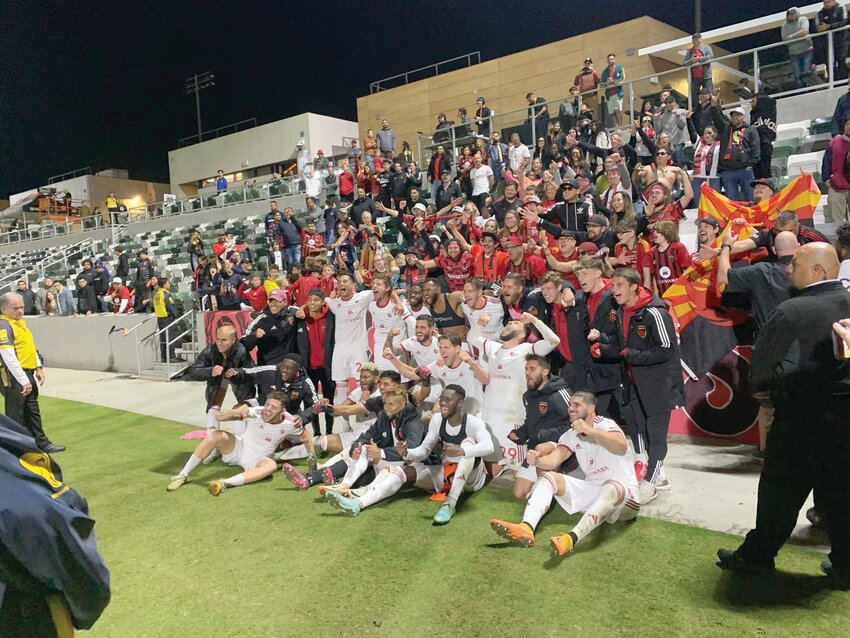 Phoenix Rising FC&rsquo;s title in 2023 means they are a &ldquo;target as reigning champions,&rdquo; first-year coach Danny Stone said. (Cronkite News/William Scott)