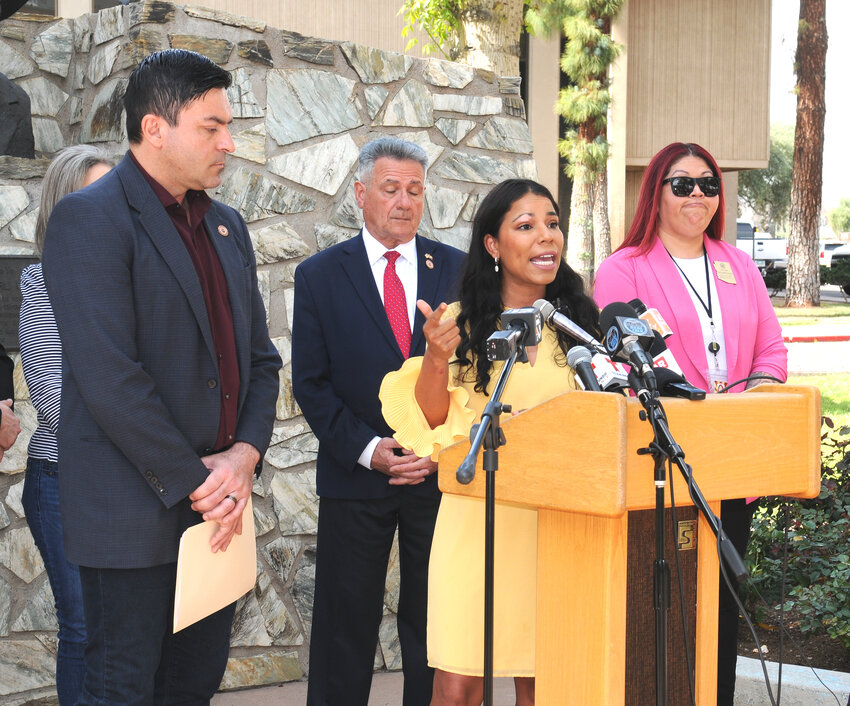 Republican Rep. Leo Biasiucci and Democrat Analise Ortiz, two of the leaders of the movement to override some zoning laws, detail Tuesday how they believe it will create more affordable housing in Arizona (Capitol Media Services/Howard Fischer)