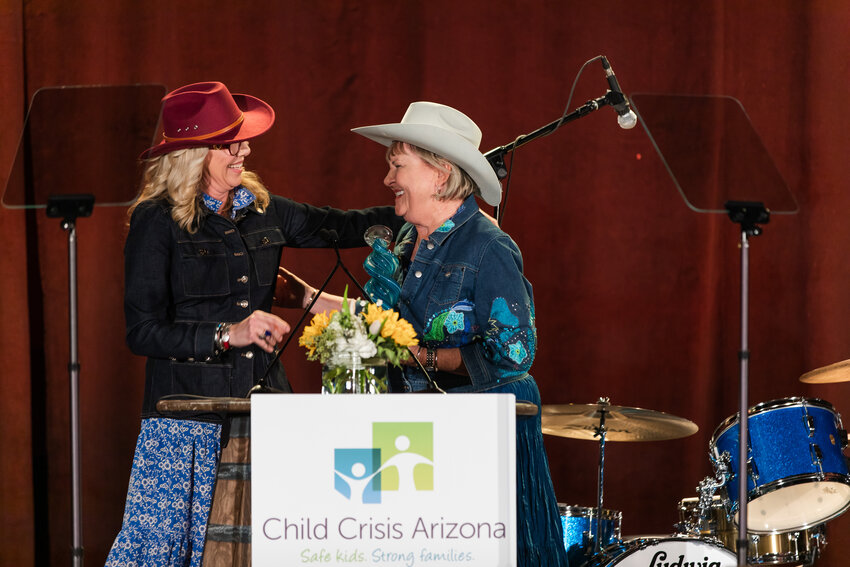 Torrie Taj, Child Crisis Arizona CEO and Kathye Brown, 2024 Legacy of Love Honoree. (Submitted photo/Janelle Etzel Photography)