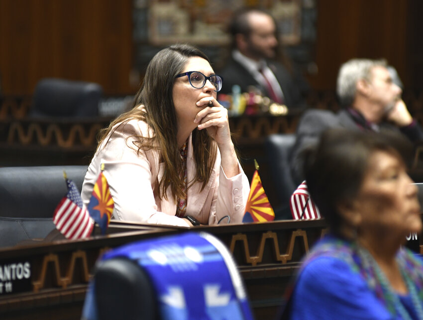 Rep. Stephanie Stahl Hamilton, seen here in 2023, complained that House Bill 2678 was never given a hearing. (Capitol Media Services/Howard Fischer)