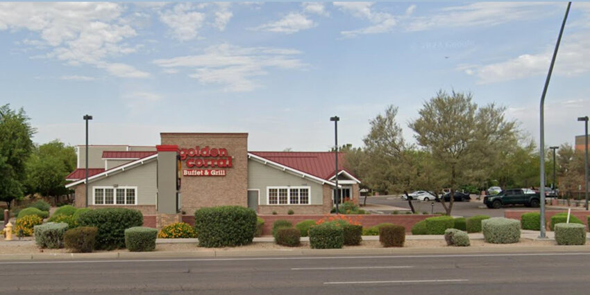 The Golden Corral restaurant south of McKellips Road on the west side of Power Road in Mesa is to be demolished.