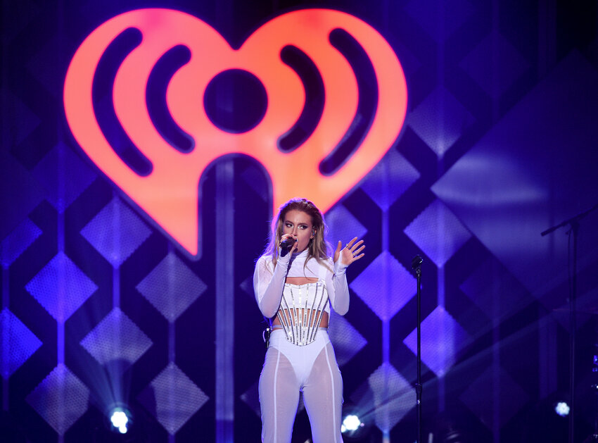 Singer-songwriter Fletcher performs at Z100's iHeartRadio Jingle Ball at Madison Square Garden on Dec. 13, 2019, in New York.