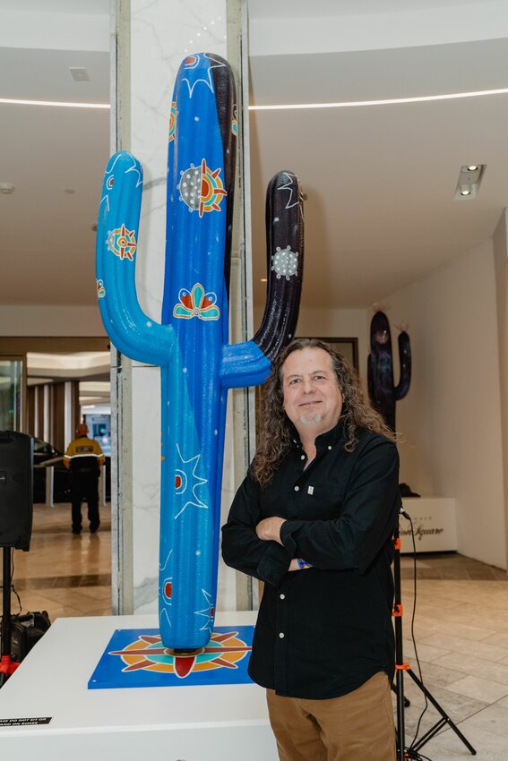 Tempe artist Oliverio Balcells is one of the artists featured in the 2024 Cactus Collective at Scottsdale Fashion Square.