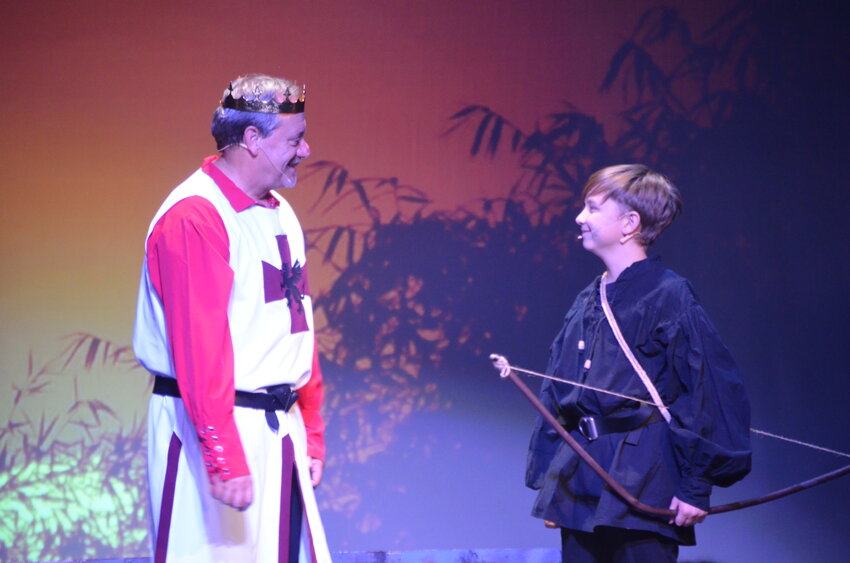 Robert Bubon and Jakob Walker in the Theatre West production of &ldquo;Camelot&rdquo;.