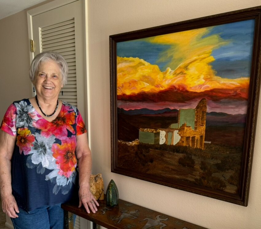 View Kathy Palmer&rsquo;s artwork in the showcase outside the Palo Verde Artists clubroom, on the second level of Sundial Recreation Center, 14801 N. 103rd Ave. The gallery inside the club room is also open to the public for viewing.