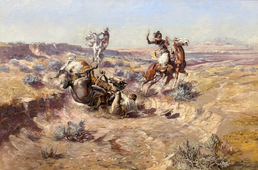 The Broken Rope, painting by Charlie Russell is headlining an auction by Scottsdale Art Auction April 12 and 13. The painting is expected to go for between $5 million and $7 million.