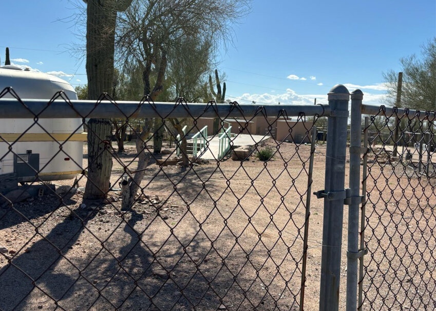 The property seeking a setback change is near the southwest corner of Hilton Road and Cactus Wren Street in Apache Junction.