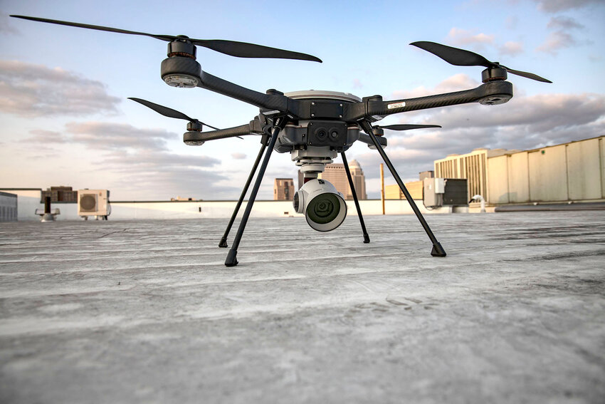 A Customs and Border Protection drone is ready for launch in this undated photo. While U.S. military and border officials use drones for border surveillance, they say cartels may be sending many as 1,000 drones a month across the border to probe for weaknesses and sometimes deliver illicit goods. (Photo courtesy Customs and Border Protection)