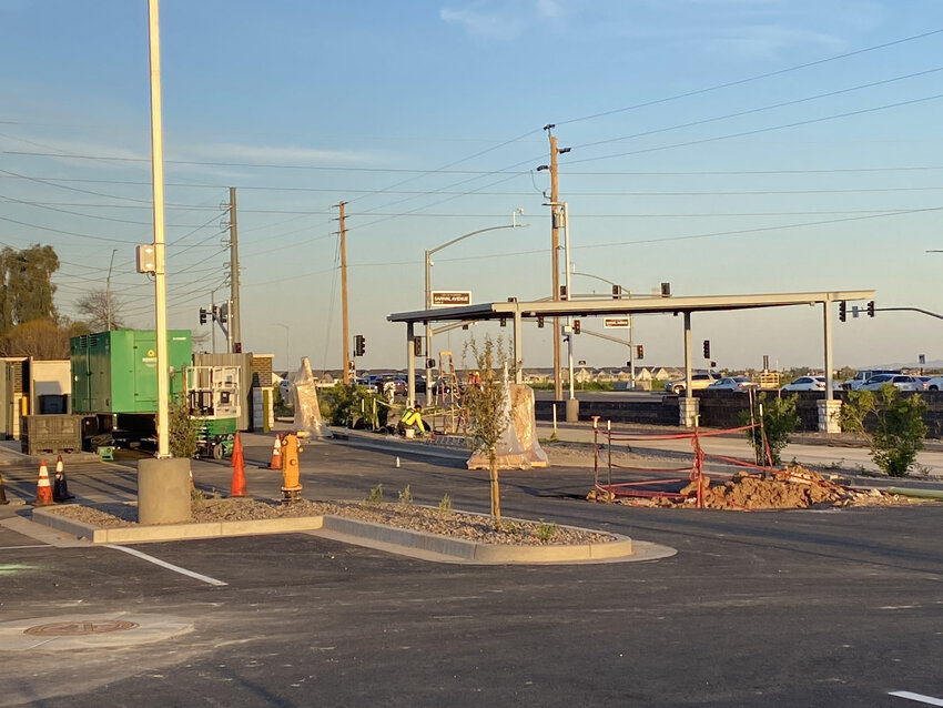 The Portillo&rsquo;s drive through is getting closer to completion at the northwest corner of Waddell Road and Sarival Avenue in Surprise.