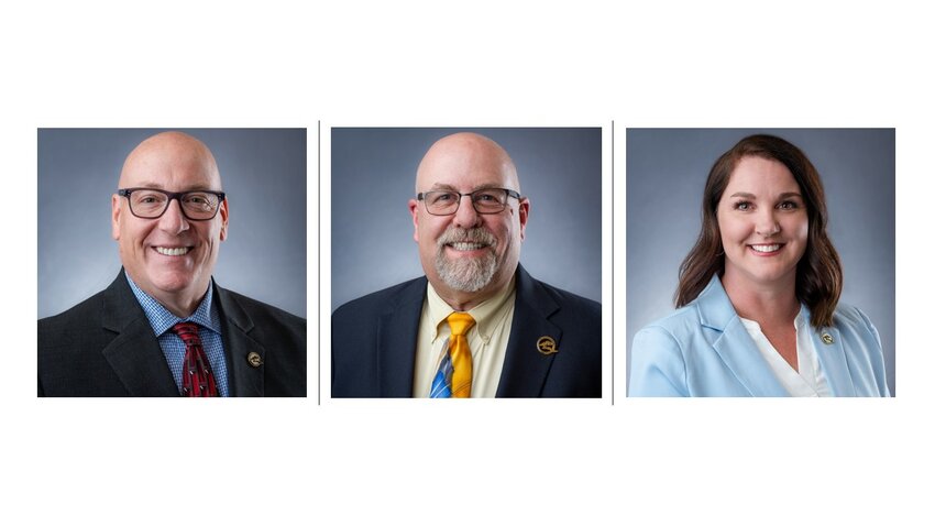 From left to right, incumbents Queen Creek Town Council Members Robin Benning, Jeff Brown and Leah Martineau were the only candidates to qualify for the 2024 Primary Election Ballot.