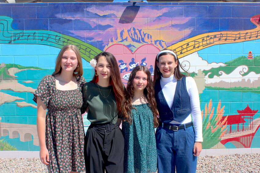 From left, Keilani George, Sydney Younce, Claire Hall and Kelly Conway will be the 2024 Gilbert Sister Cities Youth Ambassadors to Antrim-Newtownabbey, Northern Ireland.