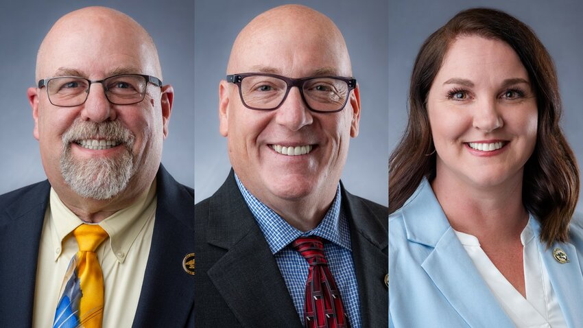 From left to right, incumbents Queen Creek Town Council Members Robin Benning, Jeff Brown and Leah Martineau were the only candidates to qualify for the 2024 Primary Election Ballot.