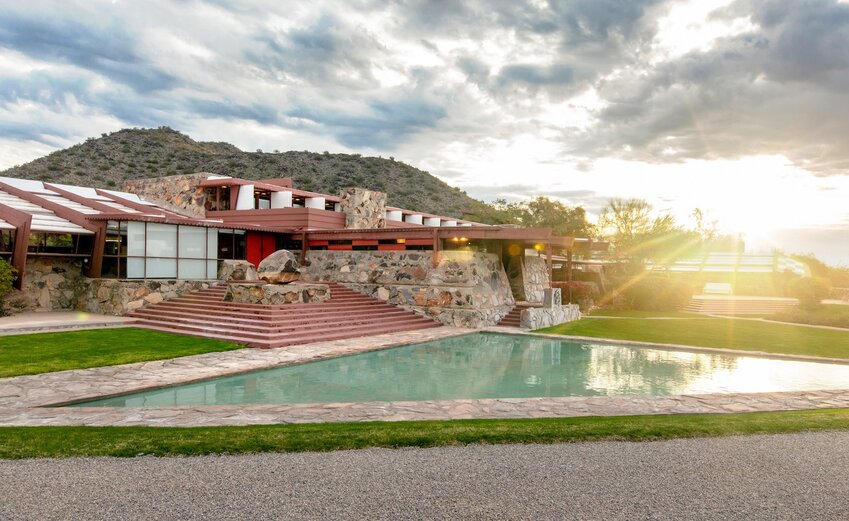 Taliesin West is a national historic landmark located at 12621 N. Frank Lloyd Wright Blvd., Scottsdale.