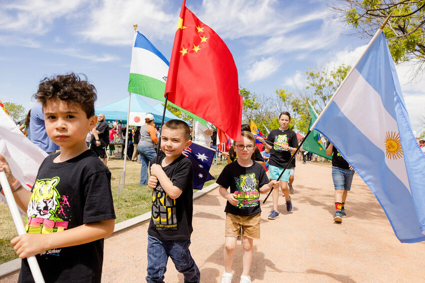 The Parade of Nations is a highlight of the Gilbert Global Village Festival.