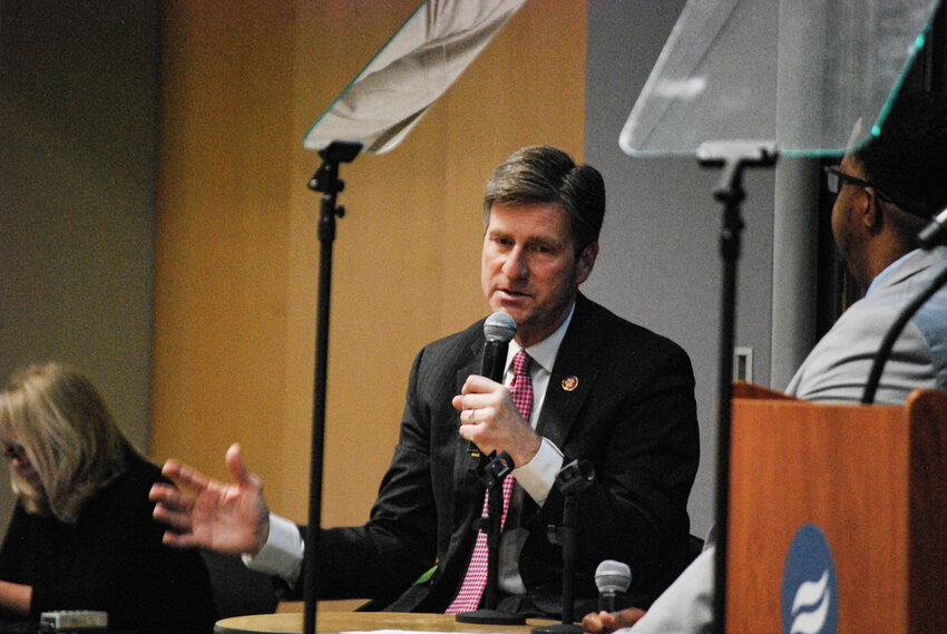Rep. Greg Stanton discussed the local impact of his work in the federal government at the Tempe Chamber's 2024 State of the District.