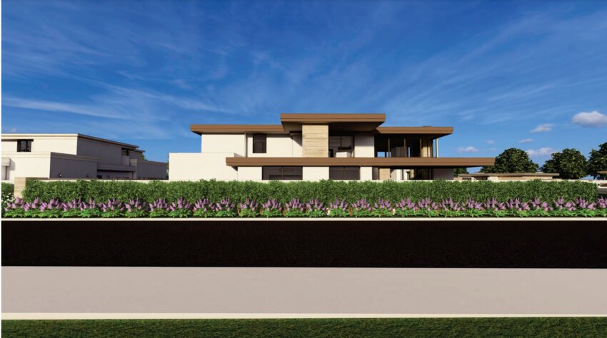 Rendering shows view of Lot 15 from Lot 6 in the Ritz-Carlton Area C.