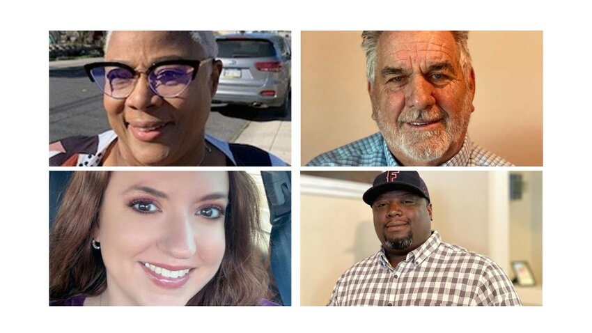 Clockwise from left, Sherrie L. Bedford, James &ldquo;Tony&rdquo; Bencina, Arthur &ldquo;Snake&rdquo; Neal and Tracy Florea are running for three open seats on the Florence Town Council.