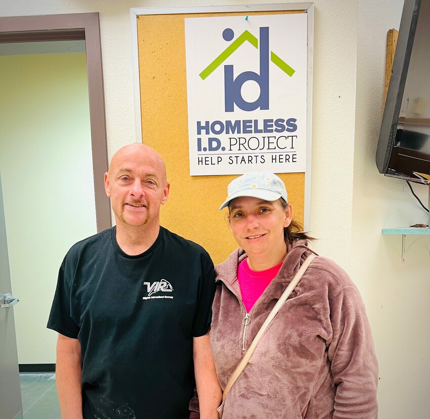 After accidentally discarding their identification documents, Charles and Aimee came to the Homeless ID Project to get help reordering the documents they needed to secure housing. (Photo courtesy of the Homeless ID Project)