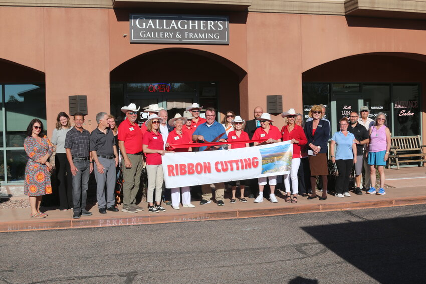 Michael Gallagher of Gallagher&rsquo;s Gallery and Framing recently celebrated a ribbon cutting ceremony hosted by the Fountain Hills Chamber of Commerce. Offering custom framing, hanging and artwork, Gallagher&rsquo;s is located at 12625 N. Saguaro Blvd., Suite 104 in Plaza Fountainside. For more information, visit gallaghersgalleryandframingaz.com or call 480-837-1090.