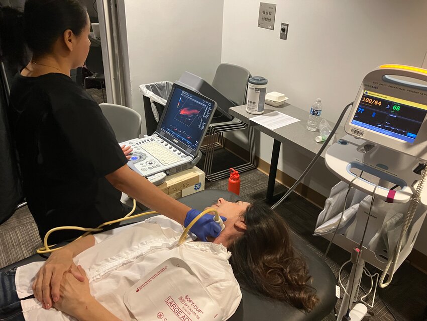 Carotid ultrasound exams are part of the AngioScreen health risk assessments planned for May 2 at Abrazo Surprise Hospital.