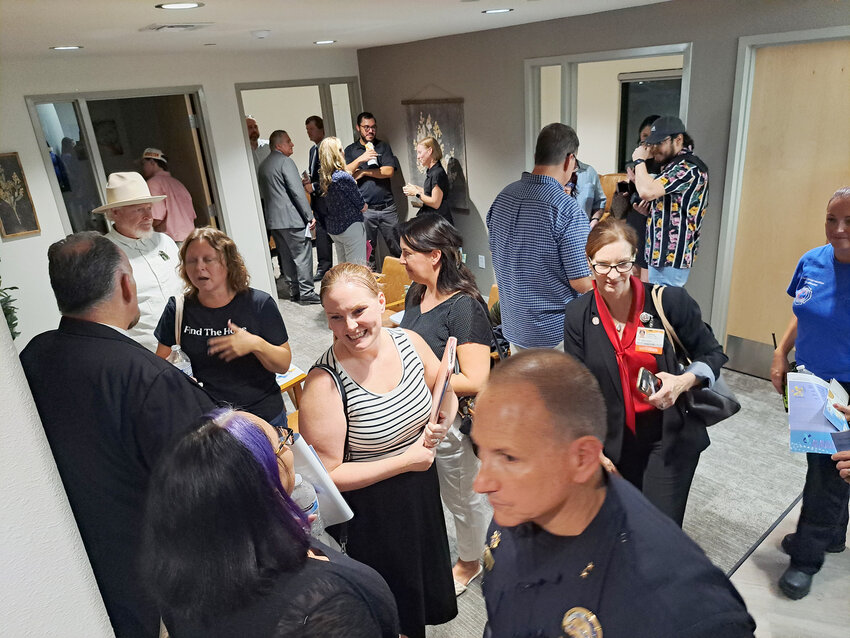 Visitors tour the Hope Institute offices during an open house in August 2023. At its April 10 meeting, the Chandler Unified School District Governing Board added $175,000 to the clinic&rsquo;s annual budget due to a higher-than-estimated demand for the suicide prevention services the clinic provides.