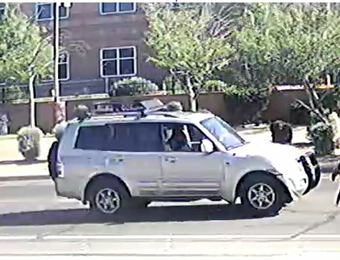 Phoenix police are looking for the person driving this SUV, which they say struck and seriously injured an 11-year-old girl.