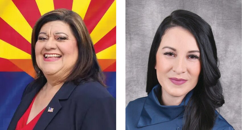 Dianna Guzman, left and Lupe Encinas, right are vying for the Yucca District seat on the Glendale City Council in the July 30 primary election.
