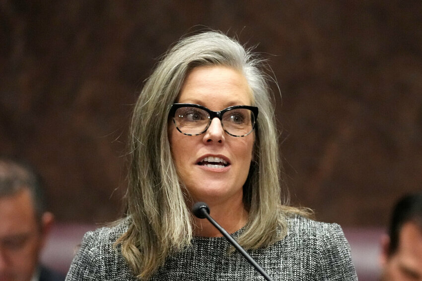 Arizona Gov. Katie Hobbs vetoed more bills on Tuesday, bringing the total this session to 42. (Associated Press/Ross D. Franklin)