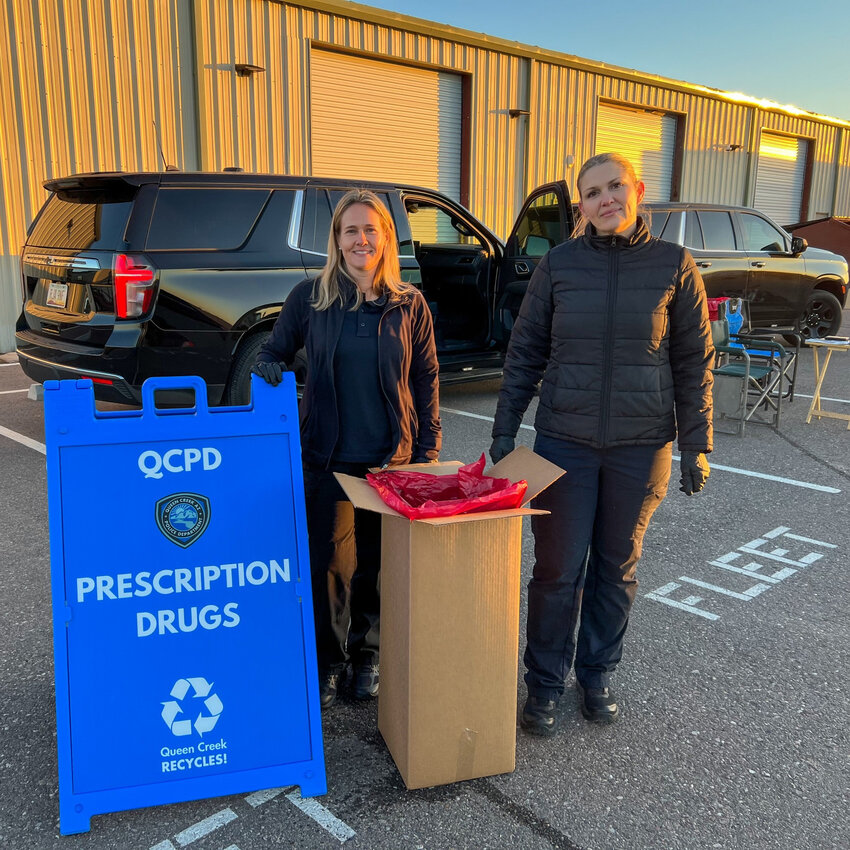 The Queen Creek Police Department will be on hand to help residents safely dispose of prescription drugs. on April 27.