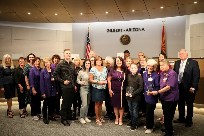 Gilbert's 2024 Volunteer MVPs were recognized at the April 16 Gilbert Town Council meeting.