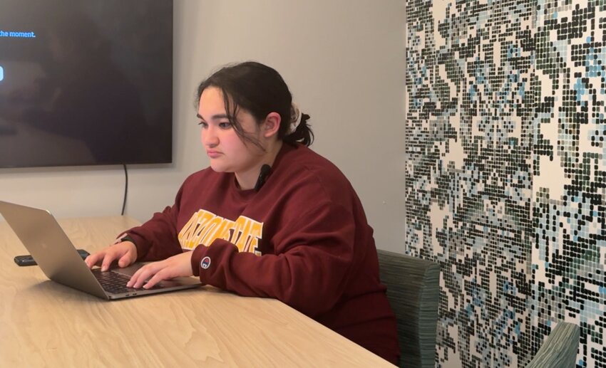Adelynn Padilla, a sophomore at Arizona State University, says FAFSA delays are affecting her, leaving her unsure how much federal aid she will qualify for next year. (Photo by Athena Kehoe/Cronkite News)