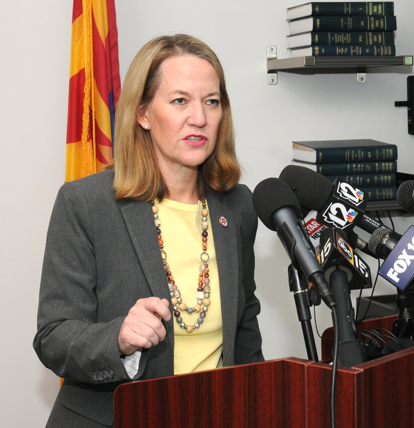 Attorney General Kris Mayes wants a judge to toss a bid by Mohave County Supervisor Ron Gould seeking a court order granting him immunity if he votes to scrap machine counting of ballots. (Capitol Media Services/Howard Fischer)