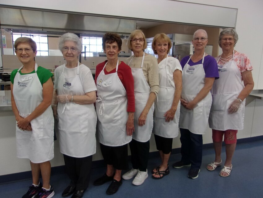 Members of the catering team included Maryann Lewton, Claudia McDunn, Marlene Dittel, Dottie Tickle, Kathy Tamney, Terese Boas and Shirley Wilson.