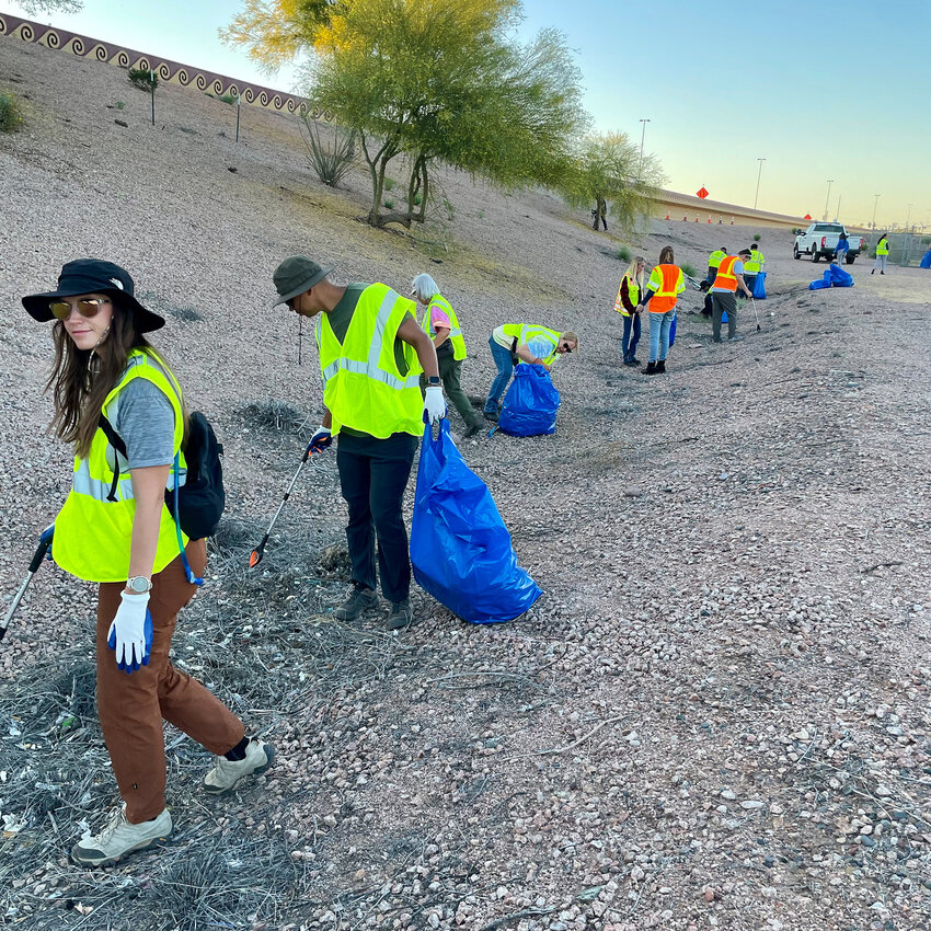 During 2023, nearly 9,000 people in 850 Adopt a Highway volunteer groups filled more than 15,000 bags with roadside litter, mainly outside of Arizona&rsquo;s metropolitan areas, ADOT officials said.