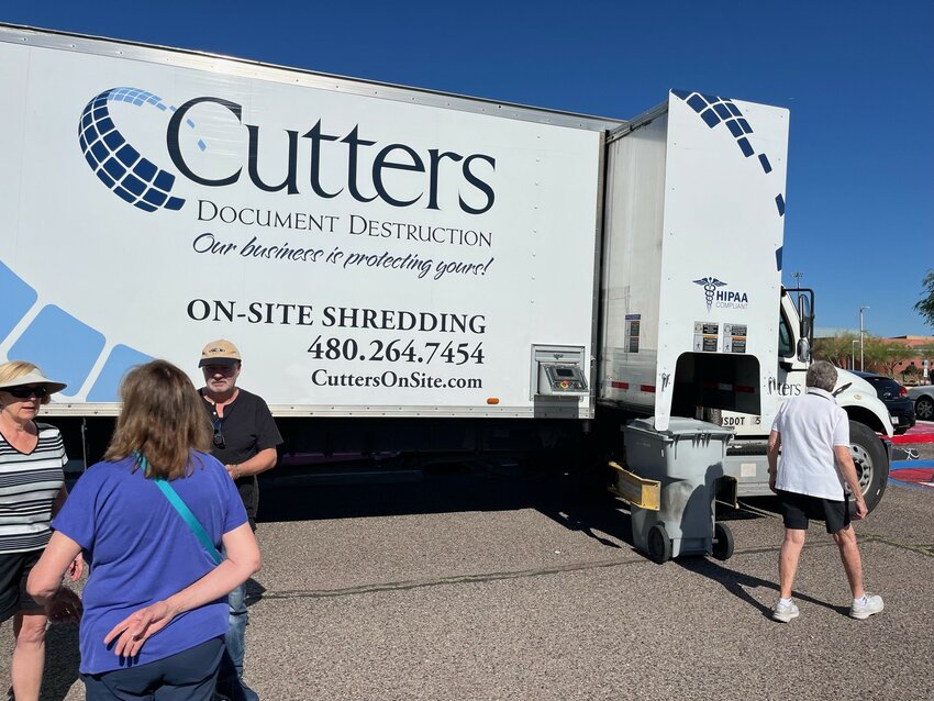 The Town of Fountain Hills and the Fountain Hills Friends of the Library (FHFL) held a successful Shred-A-Thon Saturday, April 20.
