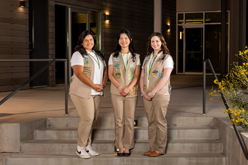 Peoria residents Emily Coronado,  Claire Xu and Rachel Leppla were awarded the Gold Award, which is the highest honor in Girl Scouting.
