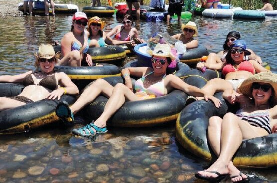 Beat the heat by tubing on the Salt River.