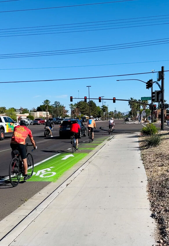 More green bike lanes are coming to Gilbert.