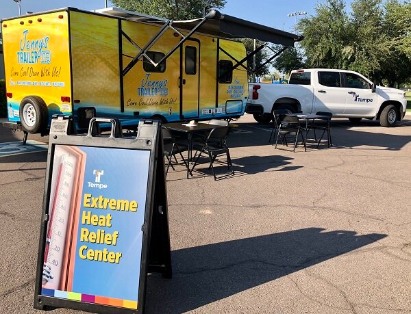 Tempe opens its cooling centers in preparation for the rising summer temperatures.